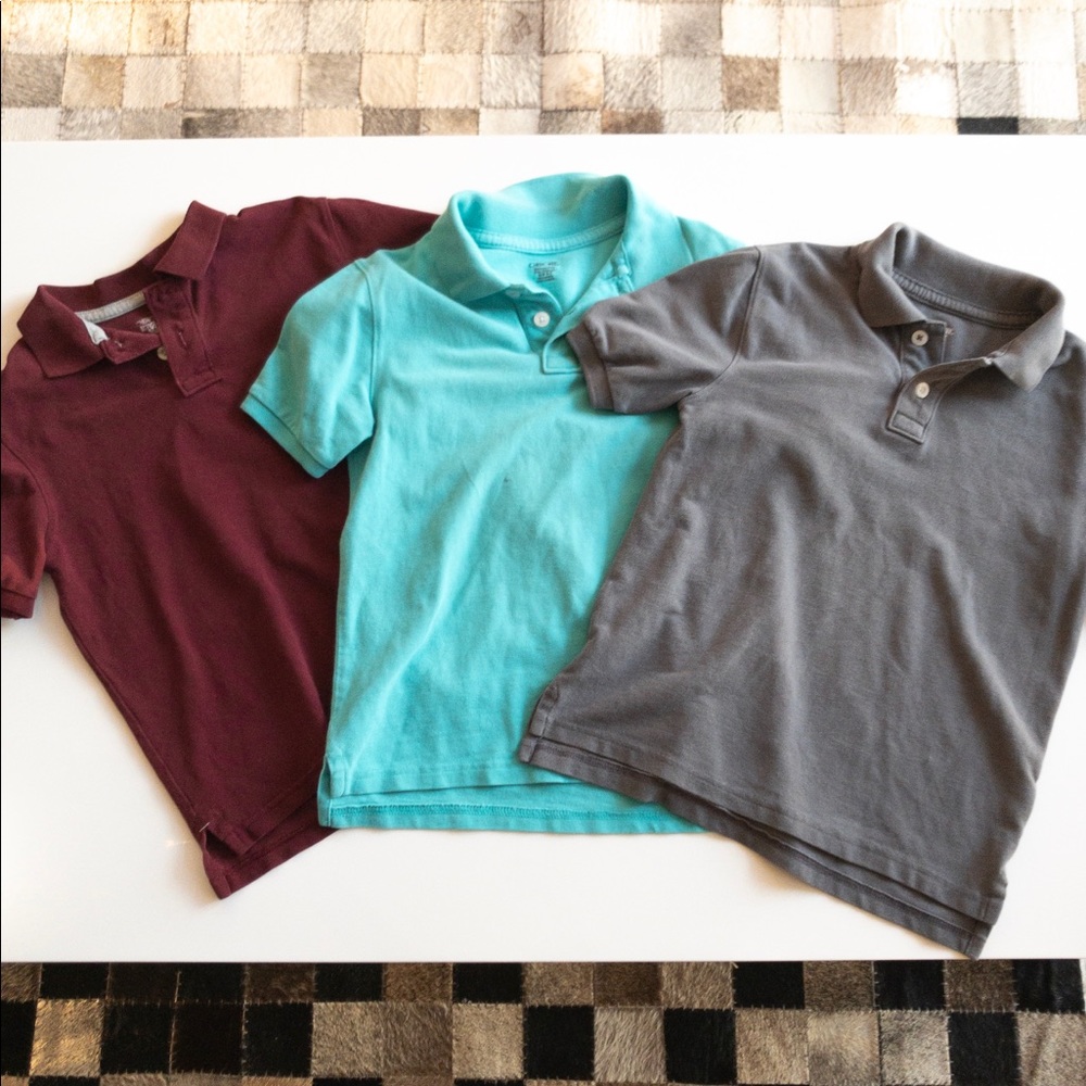 3 polo shirts by Cherokee